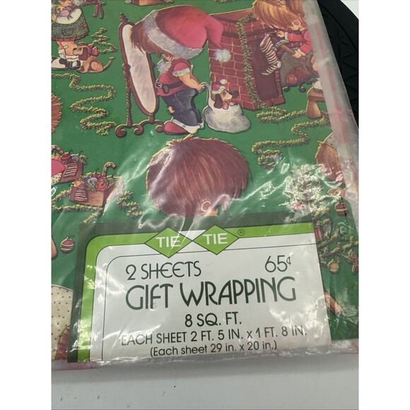 VTG Lynn Original Signed 1980 Calendar And 2 Two Piece Gift Wrap - Picture 2 of 3